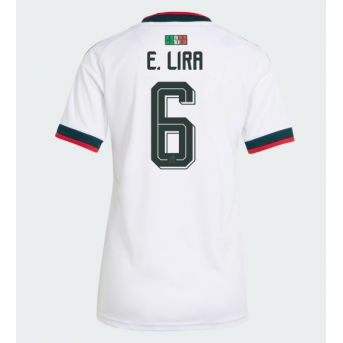 Billige Fotballdrakt Mexico Erik Lira #6 Replika Bortedrakt Dame VM 2026 Kortermet